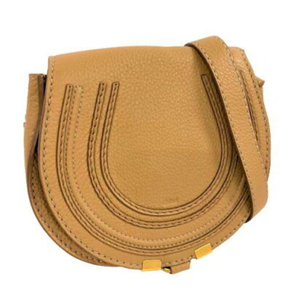 Chloe Marcie Shoulder Bag Brown Leather Crossbody